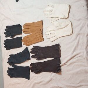 Assorted Leather and Fabric Gloves